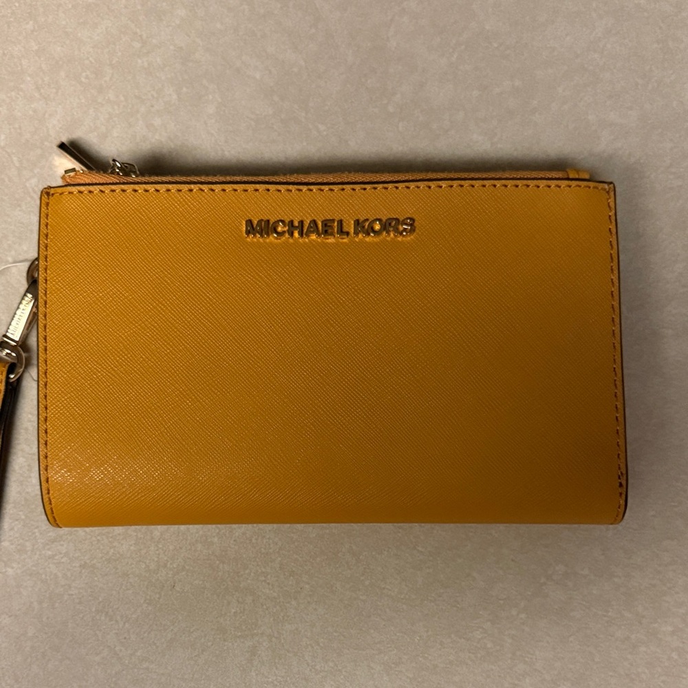 Michael Kors Mustard Yellow Card Holder
